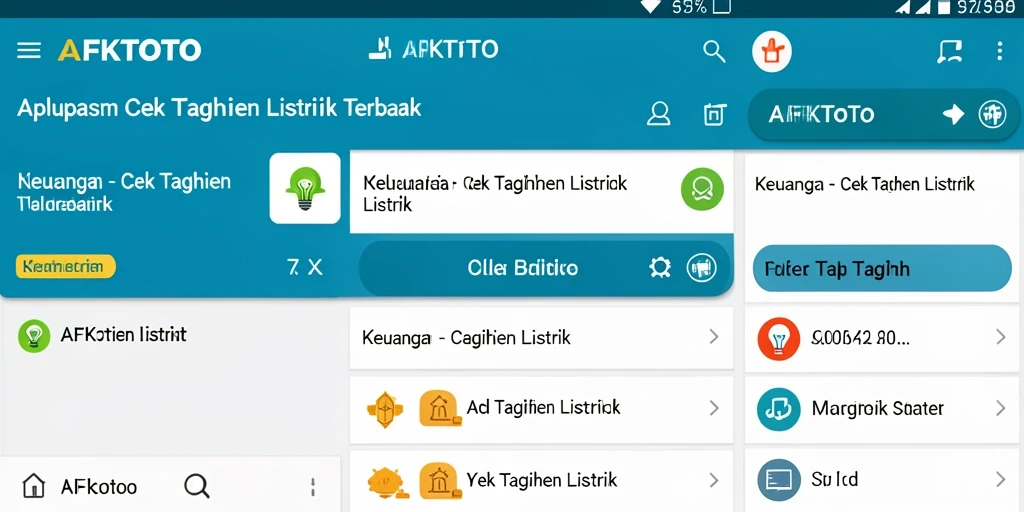 Tampilan antarmuka AFKTOTO dalam cek tagihan listrik yang menarik dan mudah digunakan.