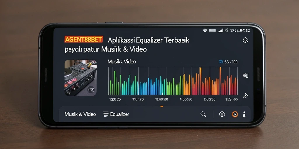 Tampilan antarmuka AGENT88BET yang modern dan fungsional untuk mengatur audio.