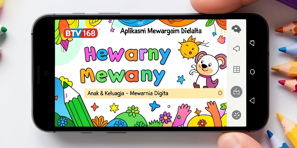 Antarmuka menarik BTV168 dengan berbagai gambar mewarnai.