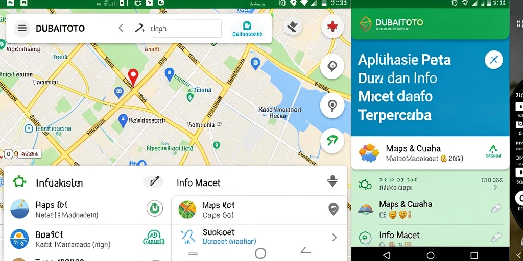 Screenshot antarmuka DUBAITOTO menampilkan info lalu lintas terkini.