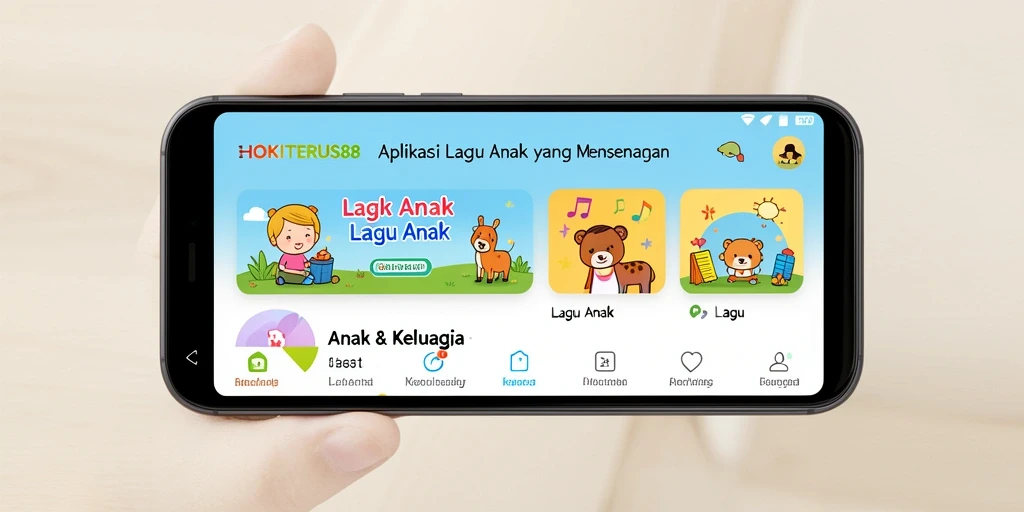Antarmuka HOKITERUS88 yang cerah dan menarik untuk anak-anak.