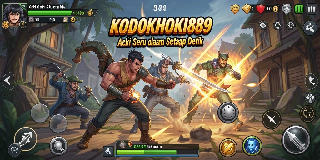 Tampilan antarmuka KODOKHOKI889 yang menarik dan dinamis.