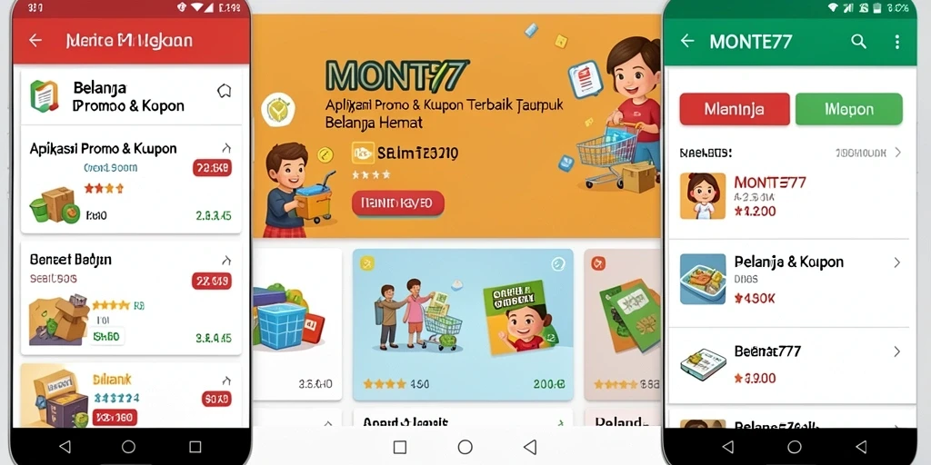 Tampilan antarmuka MONTE77 yang memudahkan penggunaan kupon.