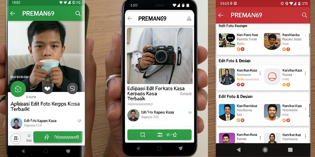 Tampilan antarmuka PREMAN69 saat melakukan pengeditan foto kertas kaca.