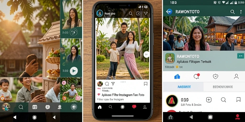Tampilan antarmuka RAWONTOTO yang memudahkan pengeditan foto.