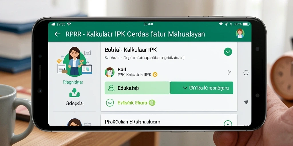 Antarmuka aplikasi RPRR yang intuitif dan fungsional.