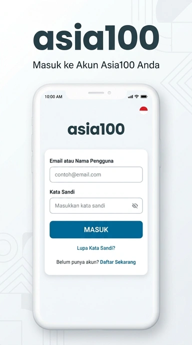 Panduan Masuk Akun asia100 untuk Pengguna Android